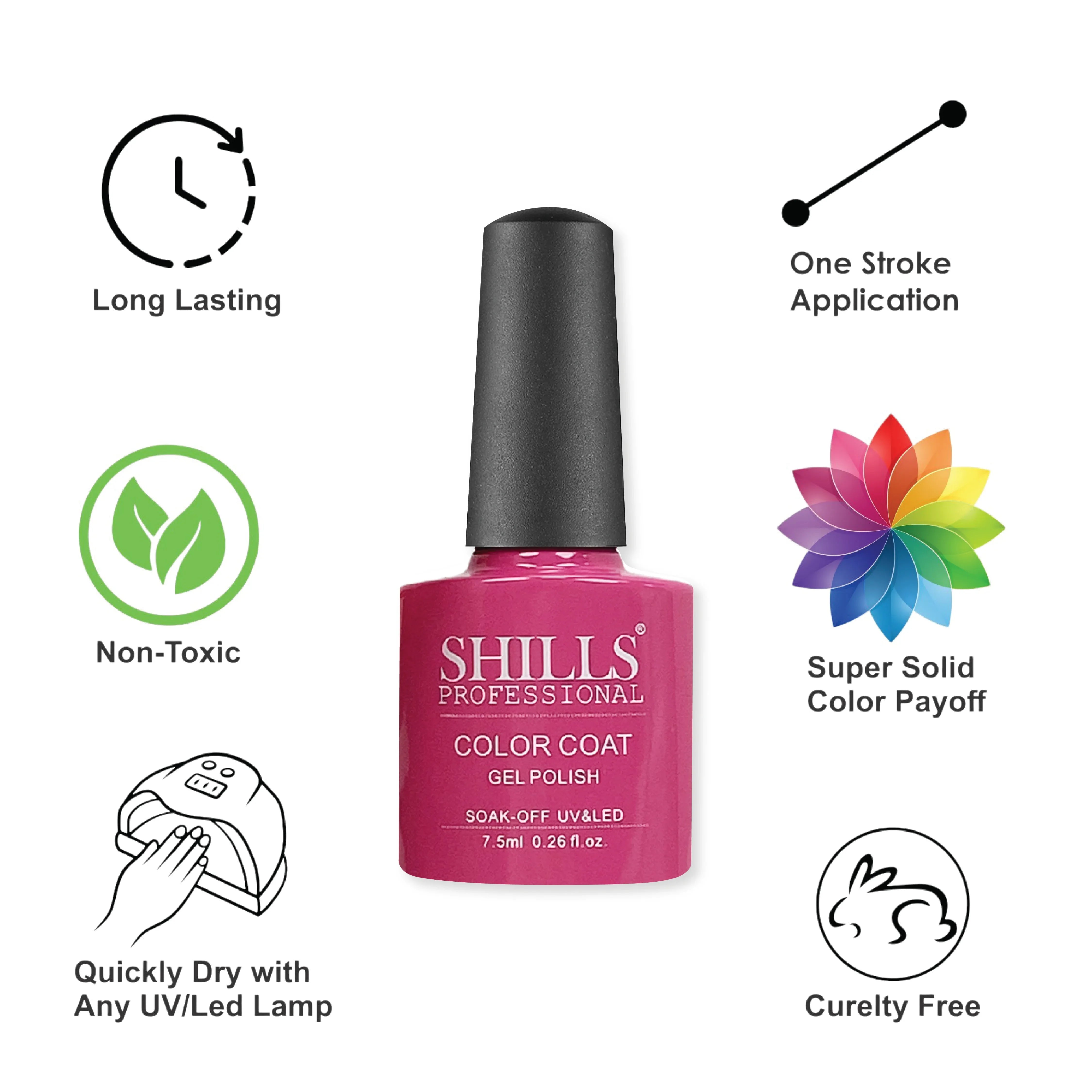 UV/LED Cool Gel Polish (M42-M82) - Shills Professional