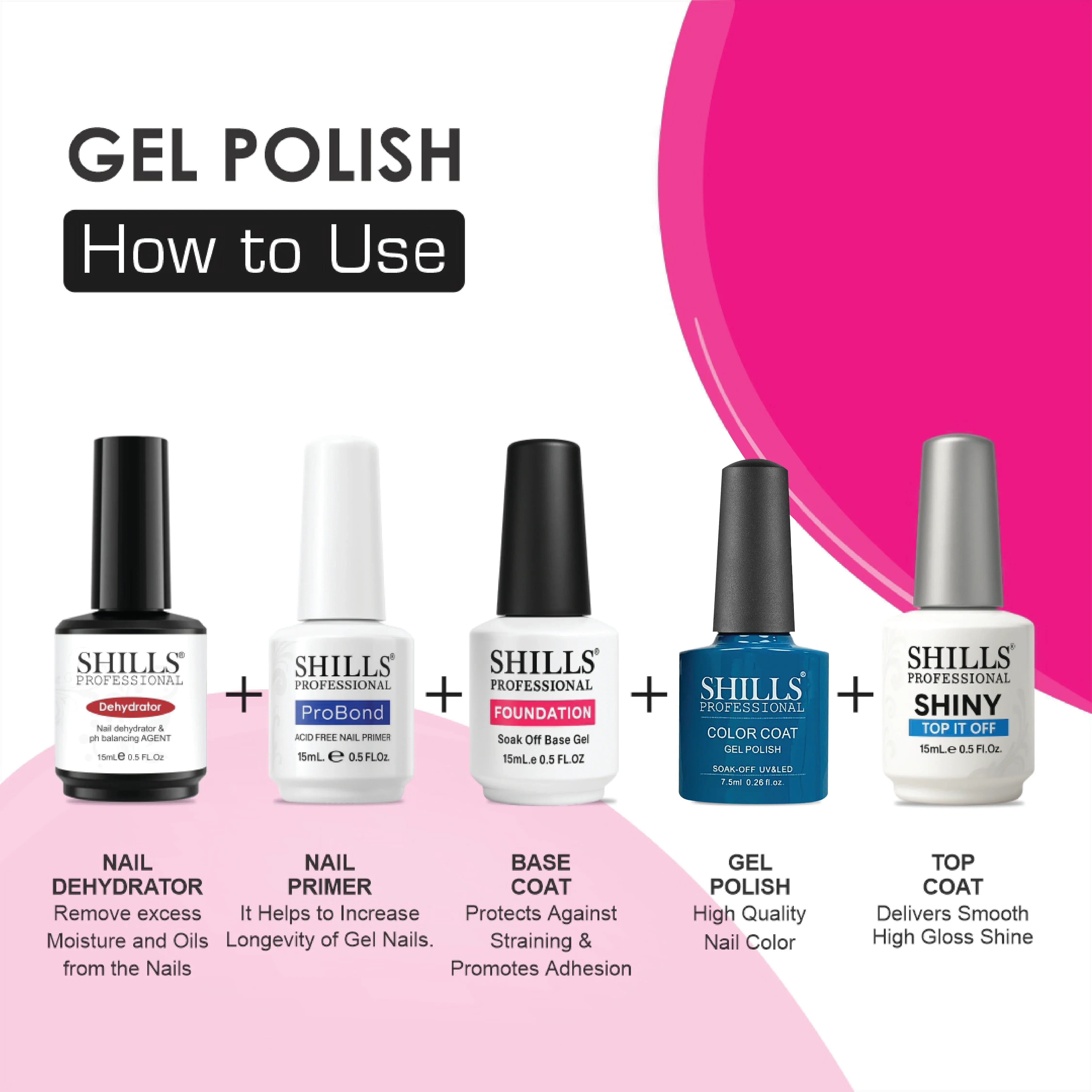 UV/LED Cool Gel Polish (M83-M101) - Shills Professional