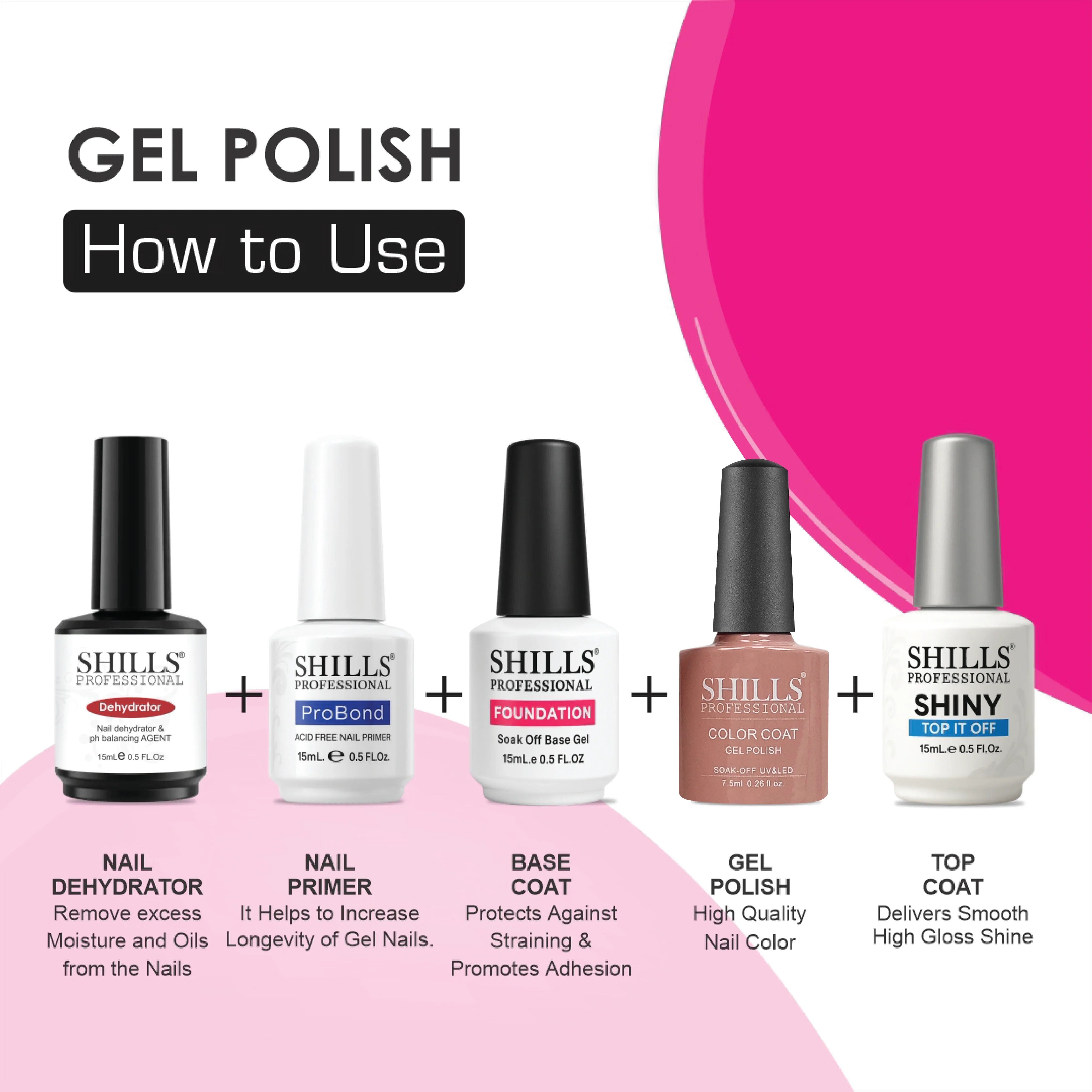 UV/LED Cool Gel Polish (M83-M101) - Shills Professional
