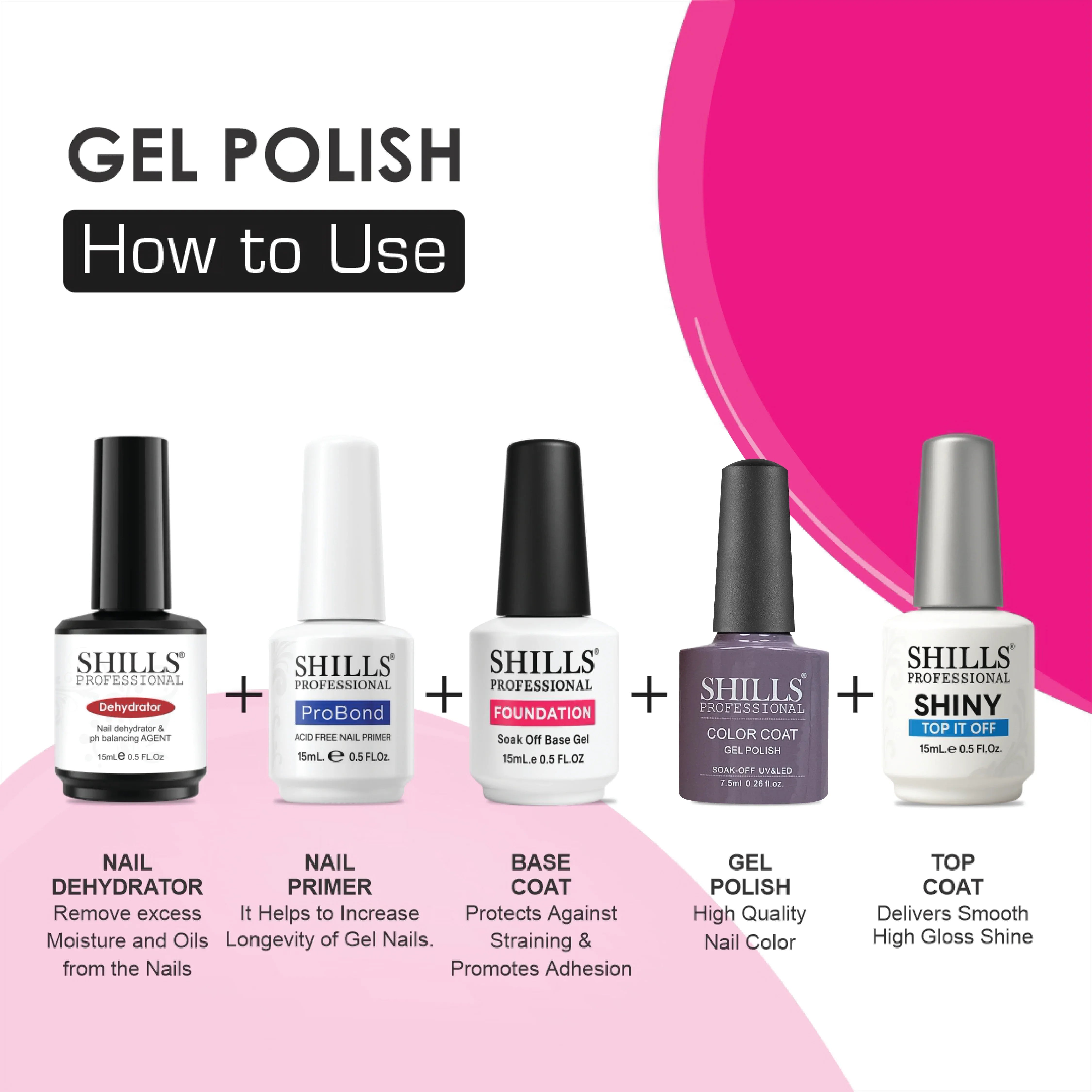 UV/LED Cool Gel Polish (M83-M101) - Shills Professional