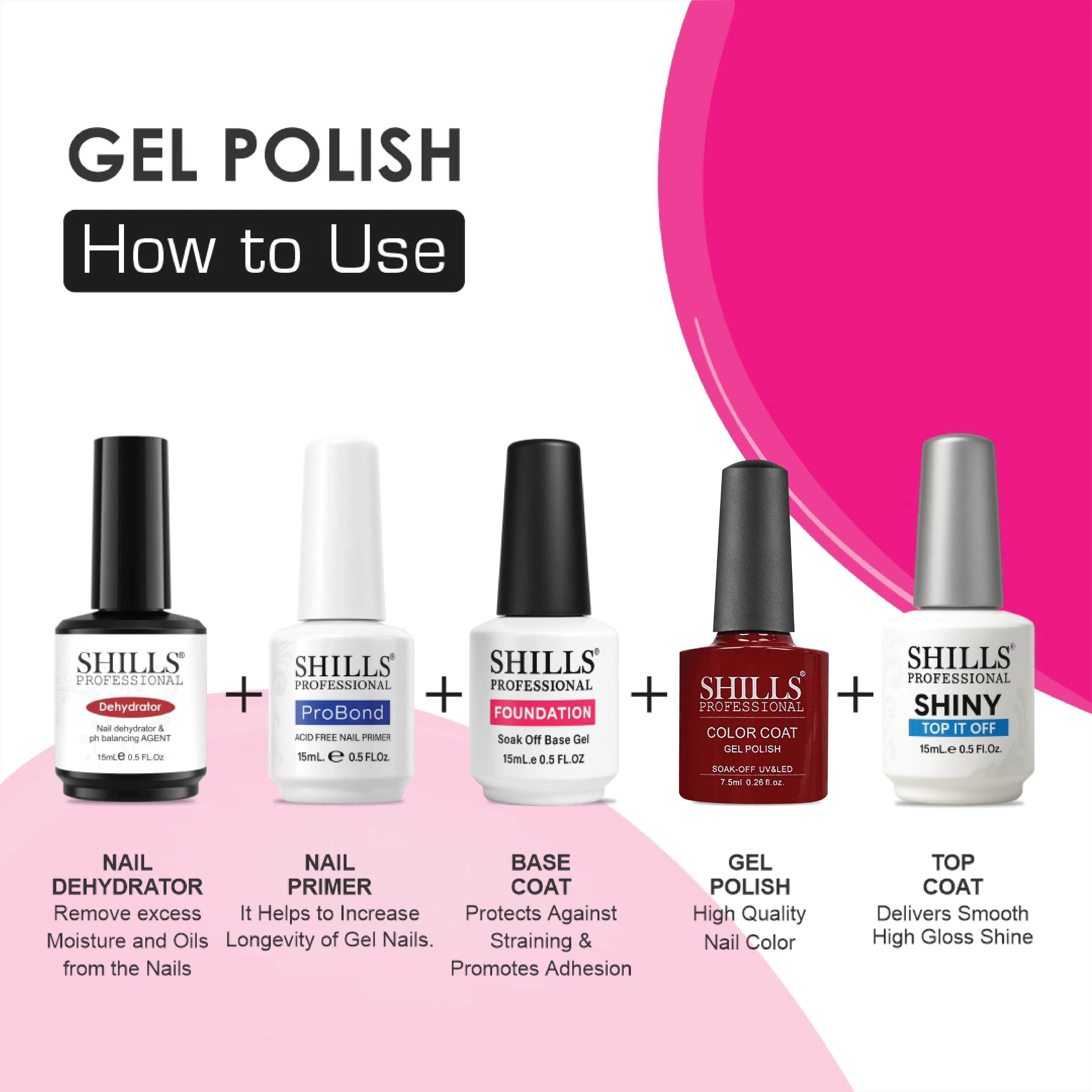 UV/LED Cool Gel Polish (M83-M101) - Shills Professional