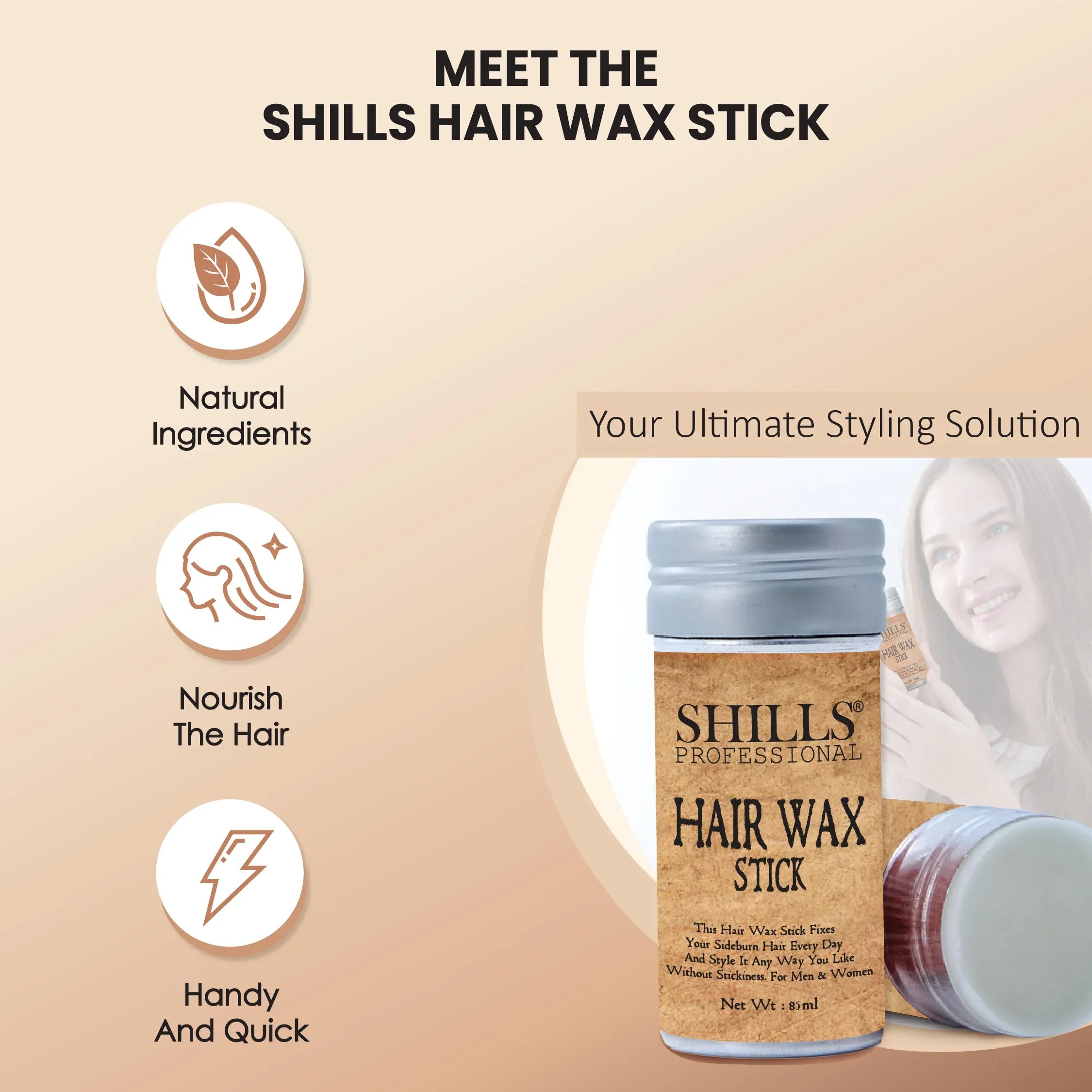 Hair Wax Stick MDR-HS - Shills Professional