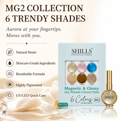 Magnetic & Glossy Cat Eye Gel Polish Collection MG02