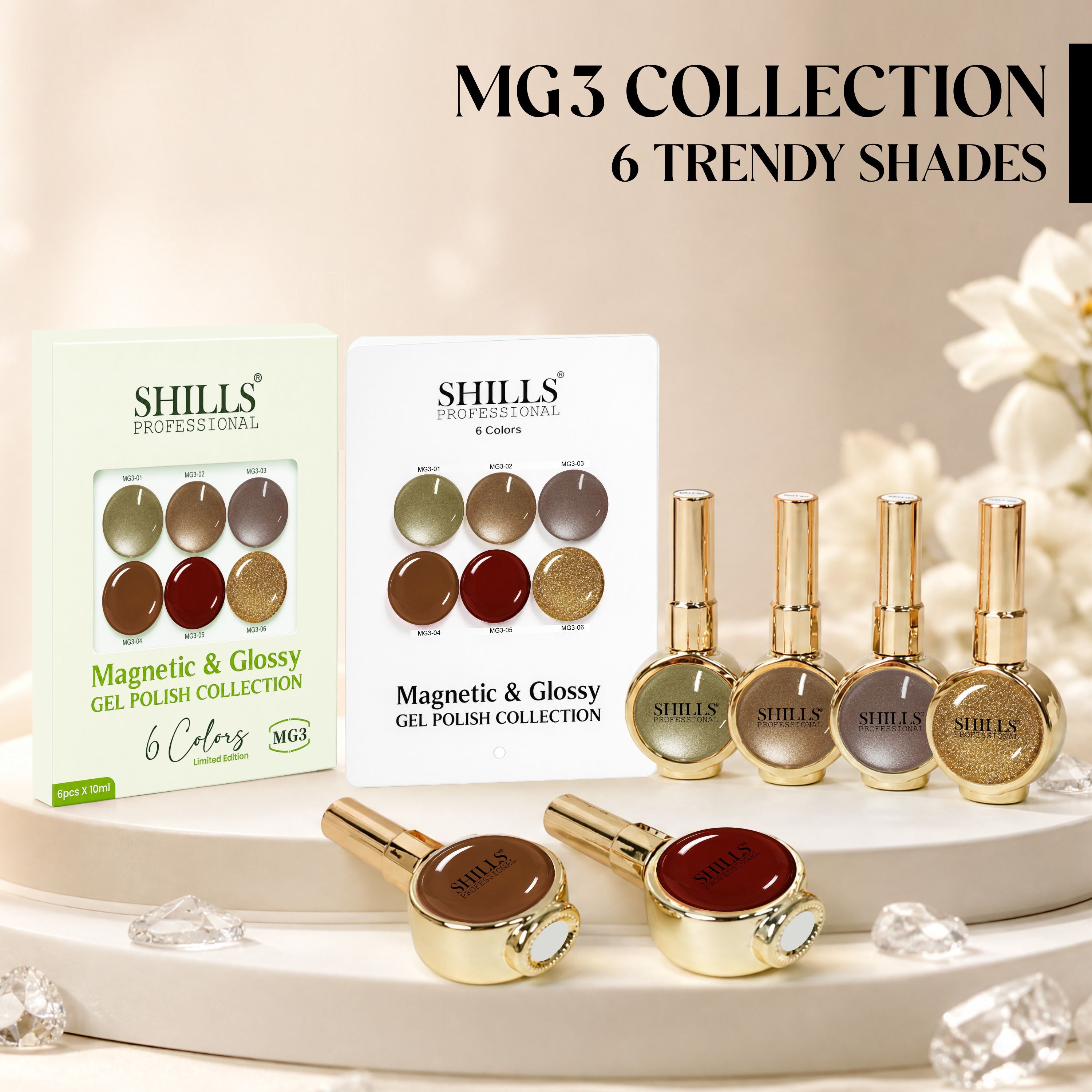 Magnetic & Glossy Cat Eye Gel Polish Collection MG03