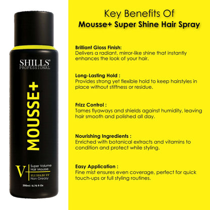Hair Mousse+ - Shills Professional