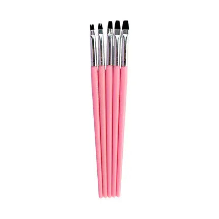 Gel Brush Set Pink 5Pcs - Shills Professional