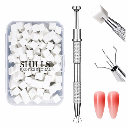 OMBRE SPONGE WITH PLUCKER SPN-21171 WHT