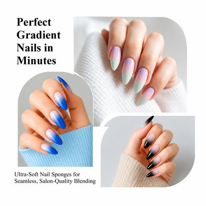 OMBRE SPONGE WITH PLUCKER SPN-21171 WHT