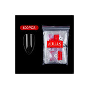 PKT 500pcs Pen Pointed Shape Nail Tips Natural