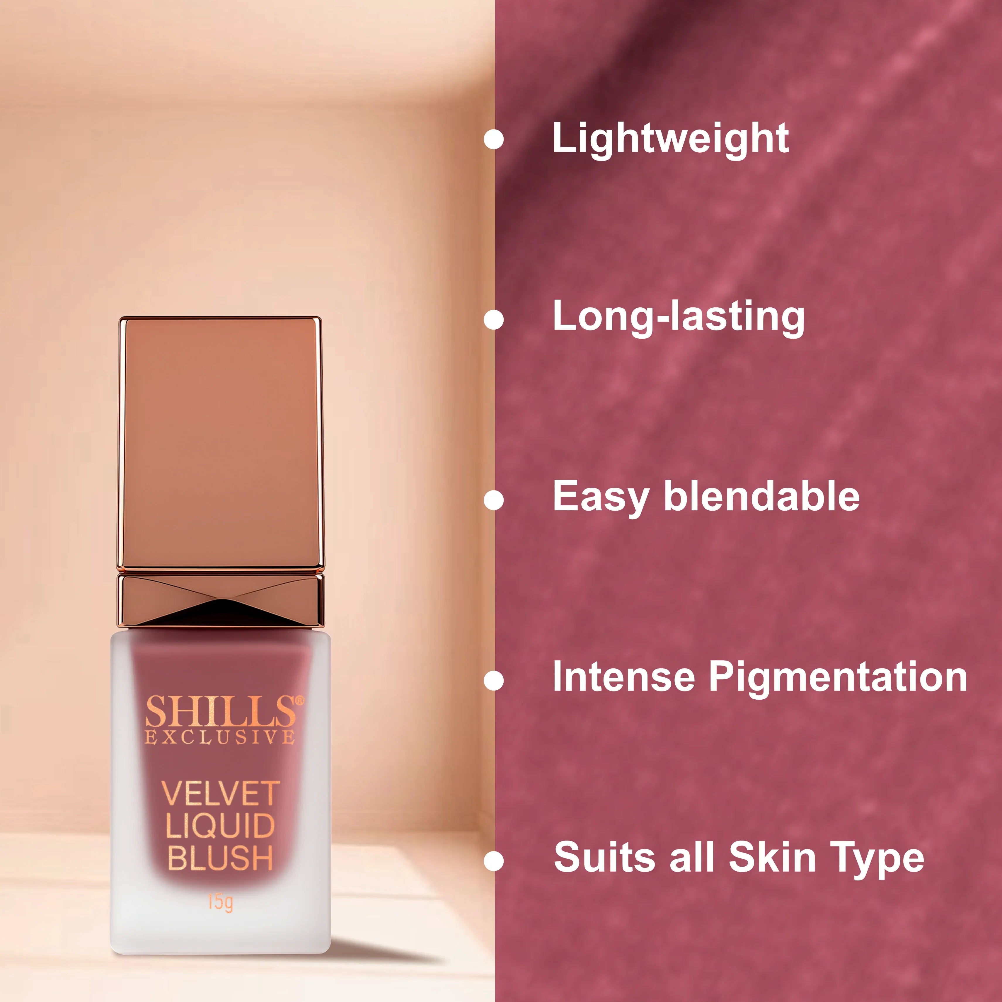 Velvet Liquid Blusher - Shills Professional