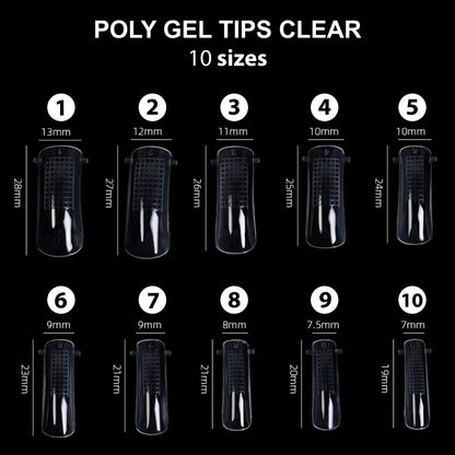 Poly Gel Tips 100pcs - Shills Professional