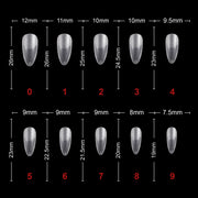 Soft Gel Matte Waterdrop Tips-PT09-CLEAR