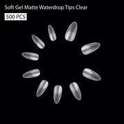Soft Gel Matte Waterdrop Tips-PT09-CLEAR