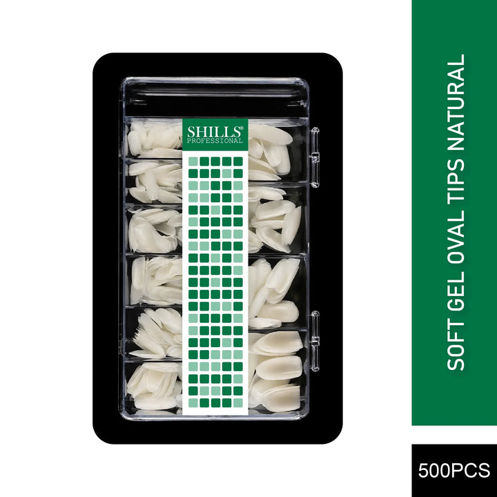 Soft Gel Oval Tip-PT11-NATURAL - Shills Professional