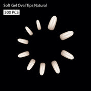 Soft Gel Oval Tip-PT11-NATURAL