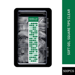 Soft Gel Square Tips-PT12-CLEAR
