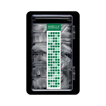 Soft Gel Square Tips-PT12-CLEAR - Shills Professional