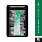 Soft Gel Half Cover Tip Clear-PT13-CLEAR