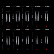 Soft Gel Half Cover Tip Clear-PT13-CLEAR