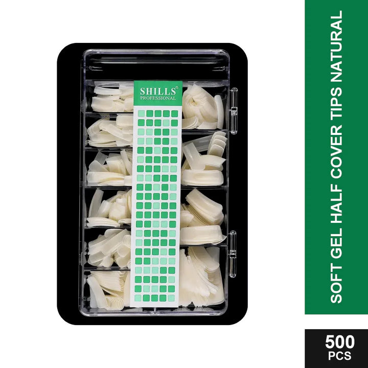 Soft Gel Half Cover Tip-PT13-NATURAL - Shills Professional