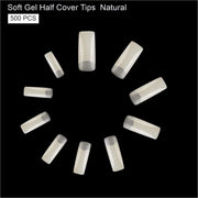 Soft Gel Half Cover Tip-PT13-NATURAL