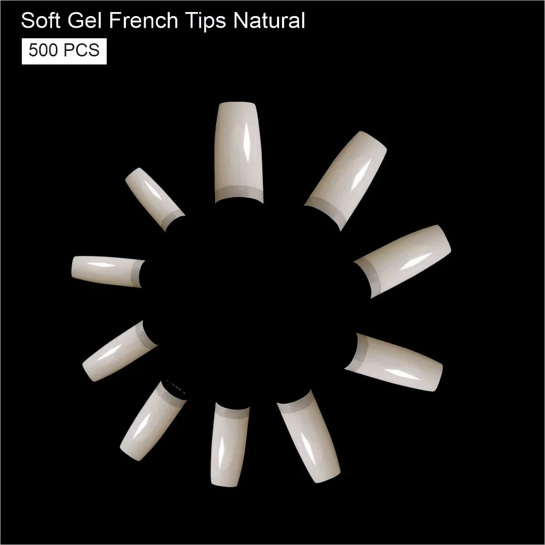 Soft Gel French Tip-PT14-NATURAL - Shills Professional