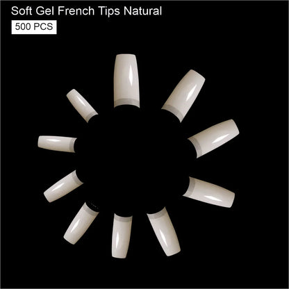 Soft Gel French Tip-PT14-NATURAL - Shills Professional