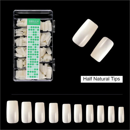 Soft Gel Full Cover Tip-PT15-NATURAL - Shills Professional