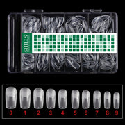 Soft Gel Tips Frosted Square-PT16-CLEAR