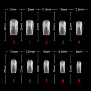 Soft Gel Tips Frosted Square-PT16-CLEAR