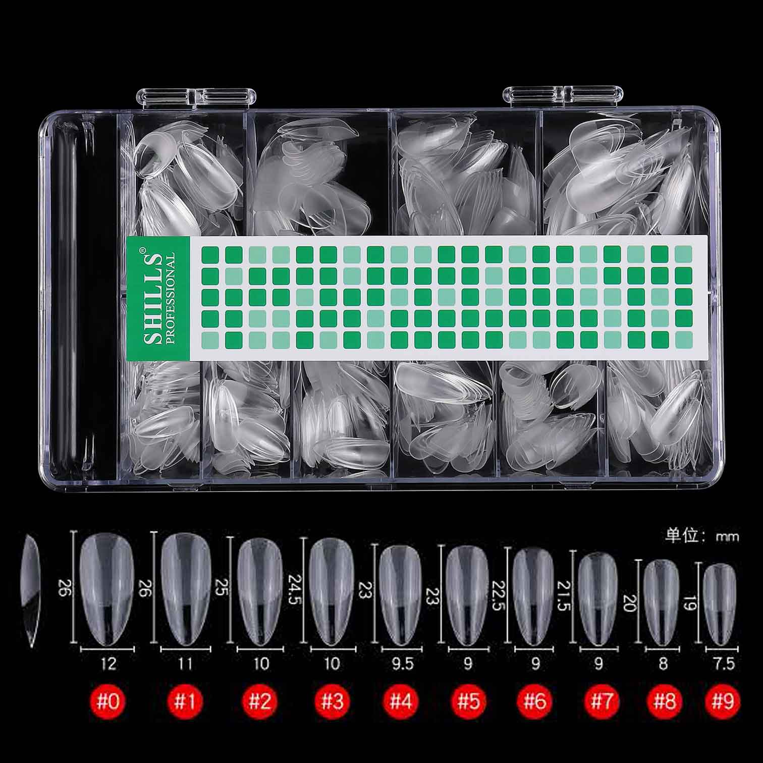 Soft Gel Matte Waterdrop Tips-PT17-CLEAR