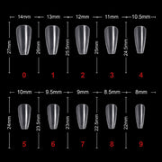 Soft Gel Matte T-Shape Tips-PT19-CLEAR