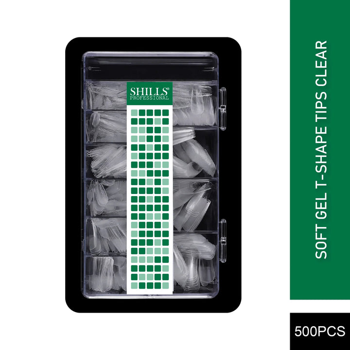 Soft Gel T-Shape Tips-PT20-CLEAR - Shills Professional