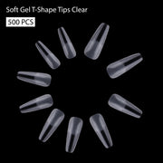 Soft Gel T-Shape Tips-PT20-CLEAR