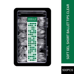 Soft Gel Short Ballet Tip-PT22-CLEAR