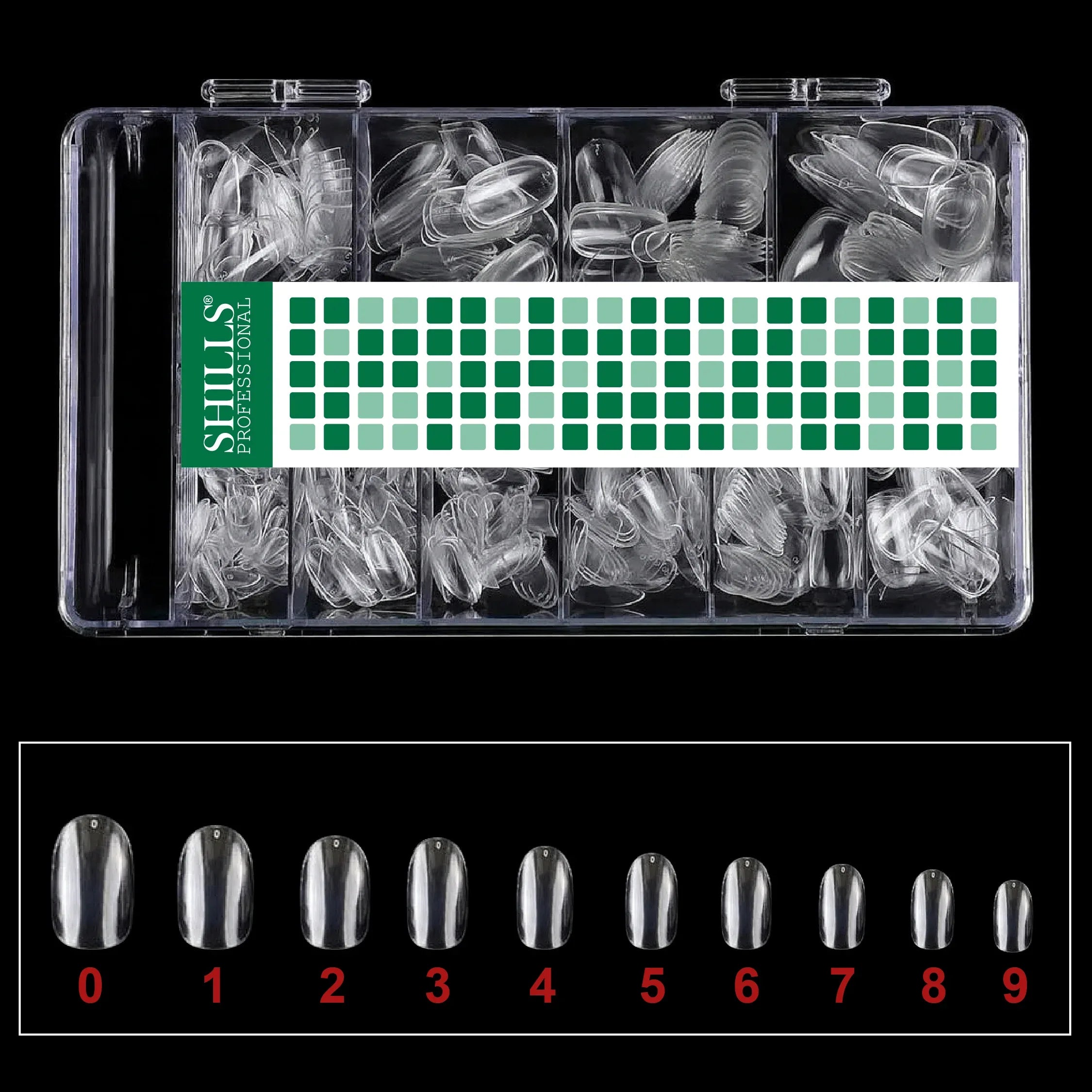 Soft Gel Short Oval Tip-PT23-CLEAR - Shills Professional