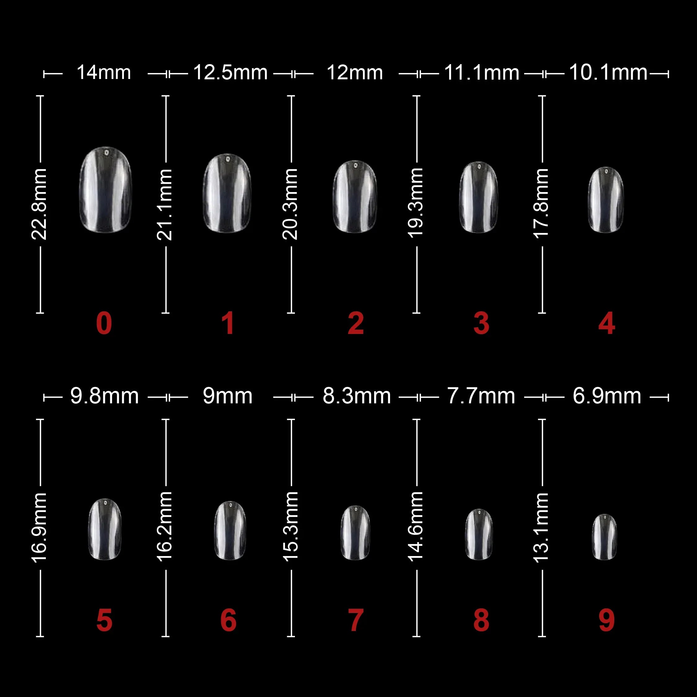 Soft Gel Short Oval Tip-PT23-CLEAR - Shills Professional