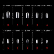 Soft Gel Short Oval Tip-PT23-CLEAR