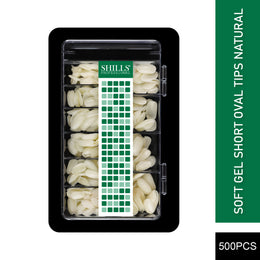 Soft Gel Short Oval Tip-PT23-NATURAL