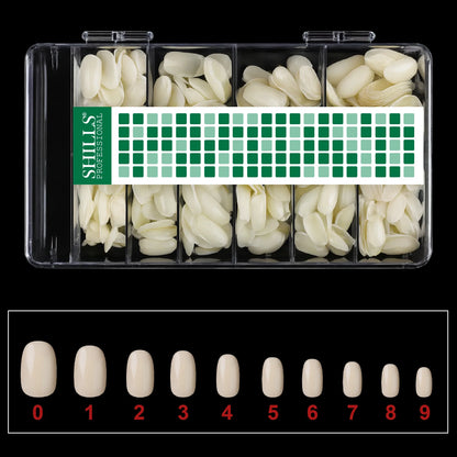 Soft Gel Short Oval Tip-PT23-NATURAL - Shills Professional