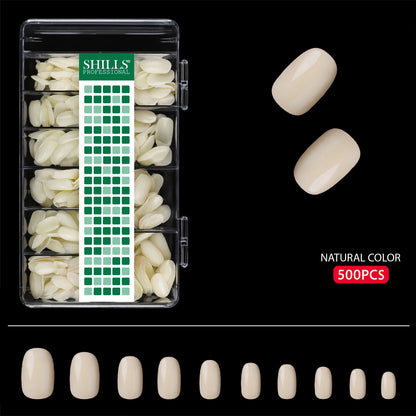 Soft Gel Short Oval Tip-PT23-NATURAL - Shills Professional