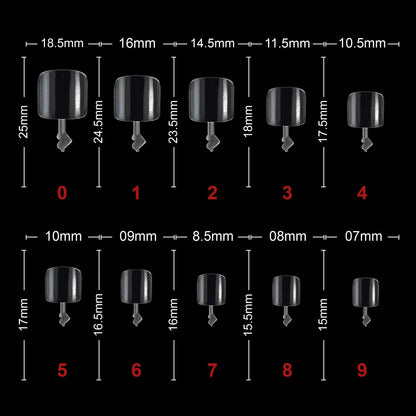 Soft Gel Toenail Tips-PT24-CLEAR - Shills Professional