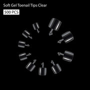 Soft Gel Toenail Tips-PT24-CLEAR