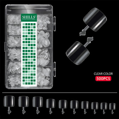 Soft Gel Toenail Tips-PT24-CLEAR - Shills Professional