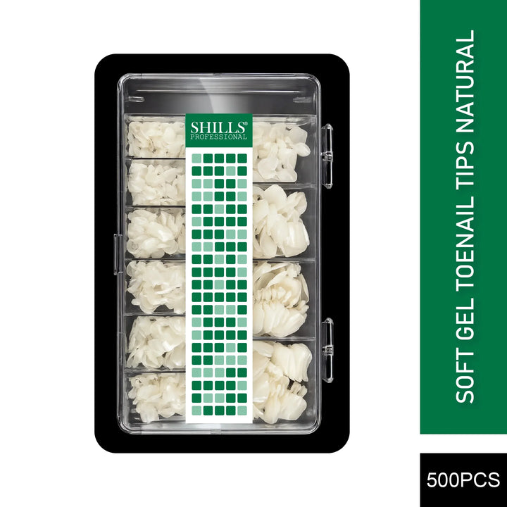 Soft Gel Toenail Tips-PT24-NATURAL - Shills Professional