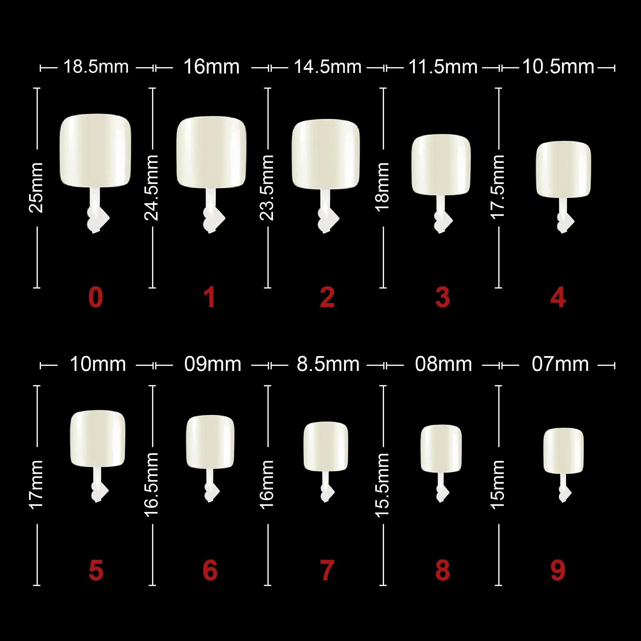 Soft Gel Toenail Tips-PT24-NATURAL - Shills Professional