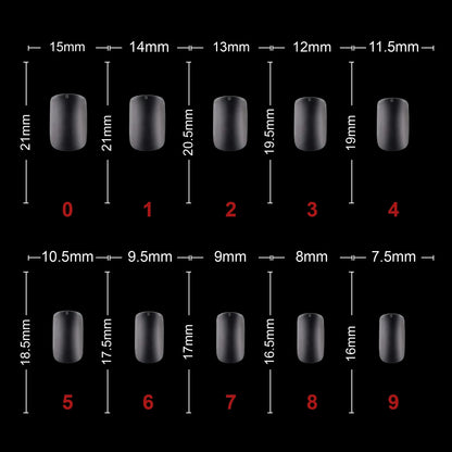 Soft Gel Short Square Tip-PT25-Clear - Shills Professional