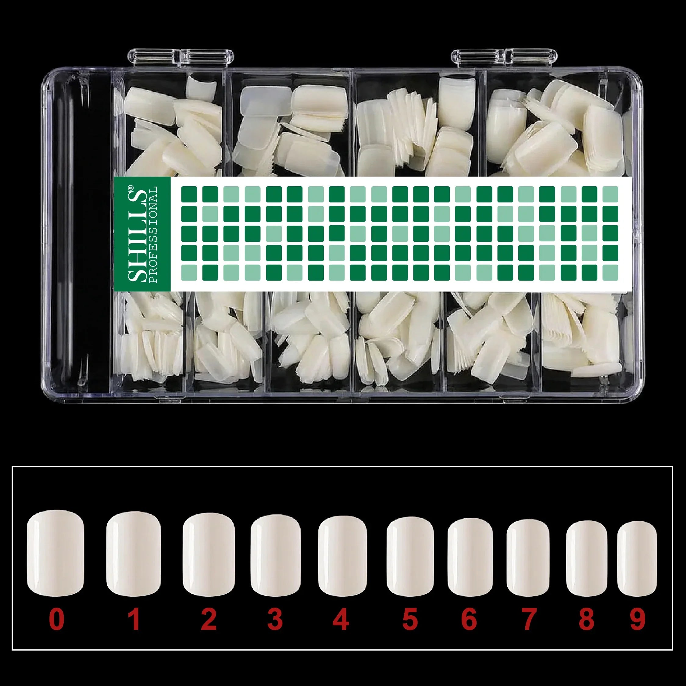 Soft Gel Short Square Tip -PT25-NATURAL - Shills Professional