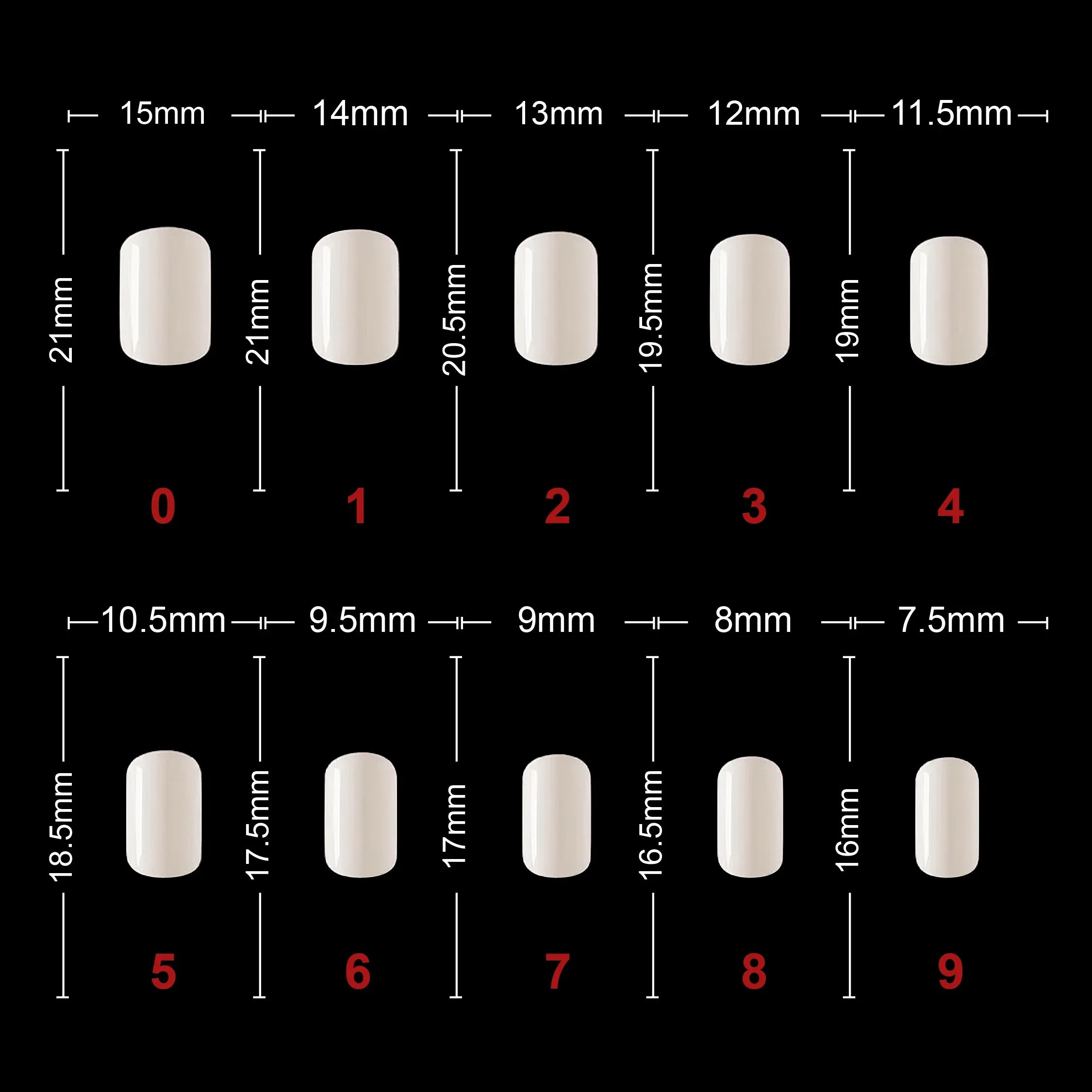 Soft Gel Short Square Tip -PT25-NATURAL - Shills Professional