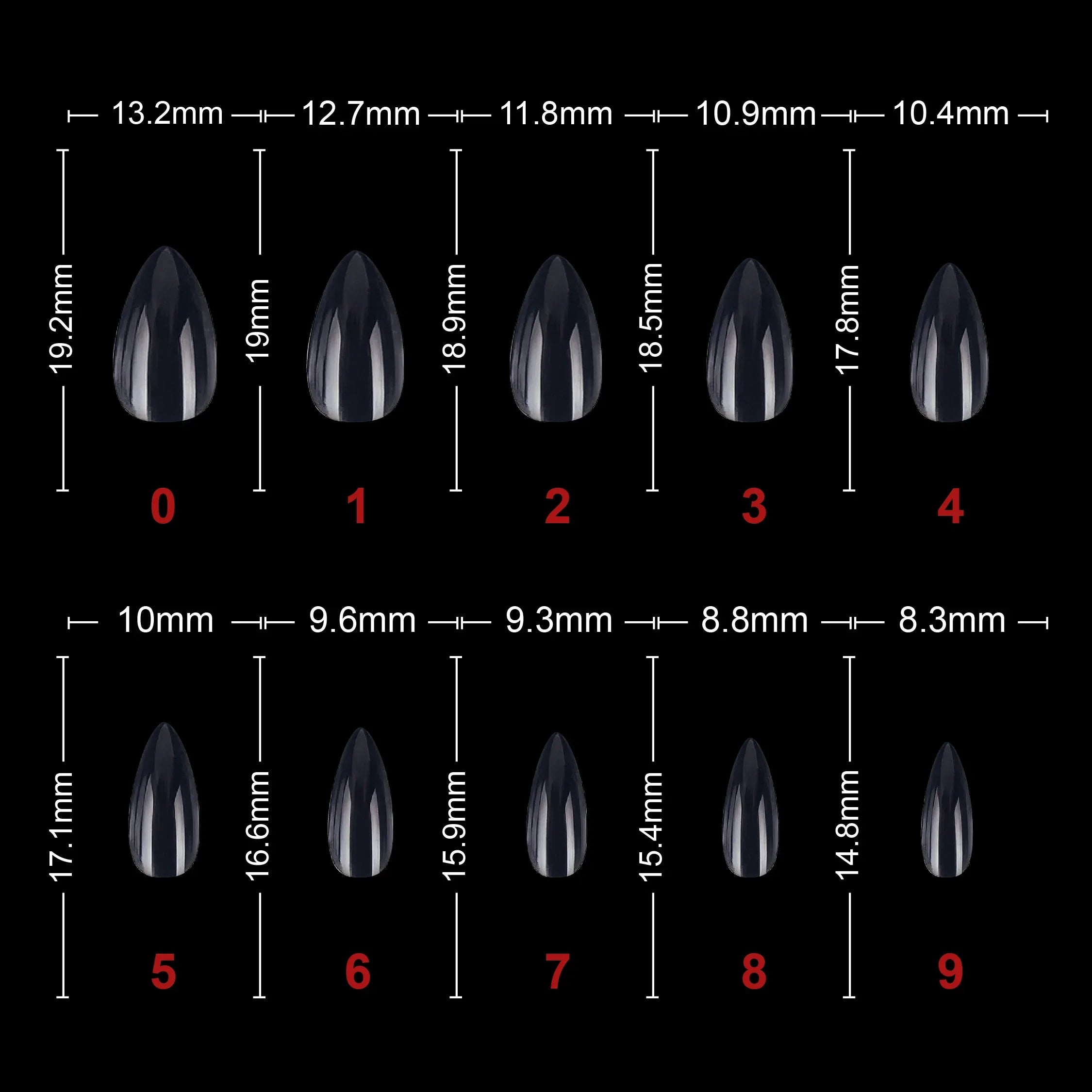 Soft Gel Tips-PT27-CLEAR - Shills Professional